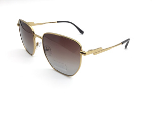 Солнцезащитные очки FURLUX (FURLUX, 543, Ободковая, Металл, Золотой, KНР, Солнцезащитная, Квадратная, 57-19-145, Металлические э)