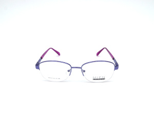 Оправы MIEN (MIEN, 733, Полуободковая, Овальная, 52-16-138, Металл, Лиловый, КНР, Женщин, Силиконовые регулируемы)