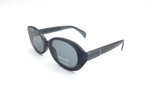 Солнцезащитные очки ALESE (ALESE, 9641, Ободковая, Пластик, Черный, Италия, Солнцезащитная, Овальная, 56-16-138, Женщин, Литые )