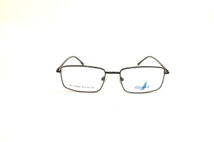 Оправы Riviera (Riviera, 122008, Ободковая, Прямоугольная, 55-16-145, Металл, Черный, Россия, Мужчин, Силиконовые ре)