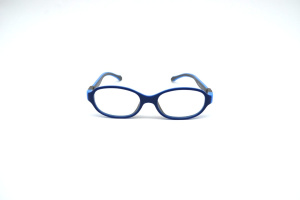 Оправы Eyekraft Kids (Eyekraft Kids, 2715-18-15, Ободковая, Овальная, 48-16-135, Пластик, Синий, Айкрафт, Мальчиков, Цветн)