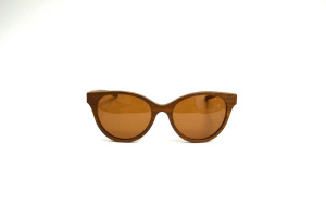 Солнцезащитные очки BREVNO (BREVNO, FACE 4, Ободковая, Пластик, Коричневый, Россия, Polarized, Круглая, Женщин, Фирменный футляр)