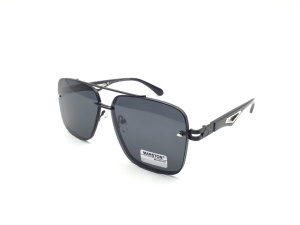 Солнцезащитные очки MARSTON (MARSTON, 9311, Ободковая, Металл, Черный, КНР, Polarized, Авиатор, 62-14-142, Мужчин, Силиконовые ре)