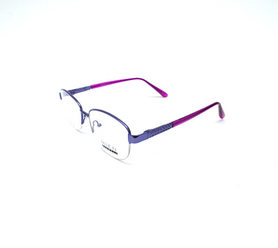 Оправы MIEN (MIEN, 733, Полуободковая, Овальная, 52-16-138, Металл, Лиловый, КНР, Женщин, Силиконовые регулируемы)