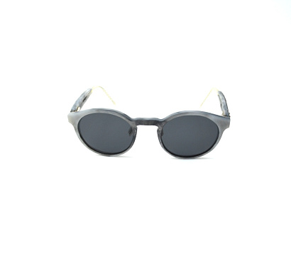 Солнцезащитные очки BREVNO (BREVNO, QUARTA , Ободковая, Пластик, Серый, Россия, Polarized, Круглая, Женщин, Фирменный футляр и с)