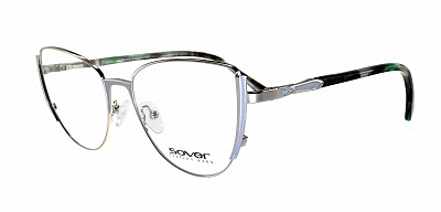 Оправы Sover (Sover, 505, Ободковая, Геометрическая, 55-16-145, Металл, Синий, Италия, Да)