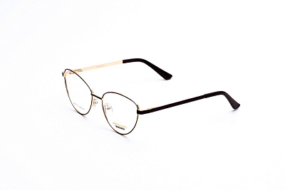 Оправы AMSHAR (AMSHAR, 8173, Ободковая, Кошка, 56-17-140, Металл, Коричневый, КНР, Женщин, Знак бренда, Силиконовые)