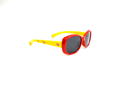 Солнцезащитные очки Splendid (Splendid, 810, Ободковая, Пластик, Красный, КНР, Polarized, Овальная, Девочек, Литые носоупоры, Да)