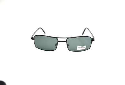 Солнцезащитные очки MARX (MARX, 1706, Ободковая, Пластик, Черный, КНР, Polarized, Прямоугольная, 45-16-140, Мужчин, Знак бренд)