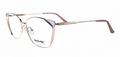 Оправы Sover (Sover, 7072, Ободковая, Кошка, 54-15-140, Металл, Золотой, Италия, Женщин, Знак бренда, Декоративные)