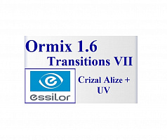 Essilor Ormix Transitions VII Crizal Alize+ UV 1,6