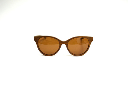 Солнцезащитные очки BREVNO (BREVNO, FACE 4, Ободковая, Пластик, Коричневый, Россия, Polarized, Круглая, Женщин, Фирменный футляр)
