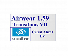 Essilor Airwear Transitions VII Crizal Alize+ UV 1,59