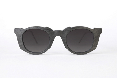 Солнцезащитные очки BREVNO (BREVNO, NIP, Ободковая, Дерево, Серый, Россия, Polarized, Геометрическая, 47-24-141, Женщин, Металли)