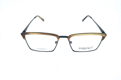 Оправы FABIANO (FABIANO, 672006, Ободковая, Вайфарер, 53-19-140, Металл, Коричневый, Россия, Женщин, Металлические в)