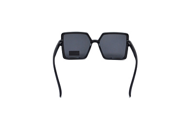 Солнцезащитные очки LANBAO (LANBAO, 6422, Ободковая, КВАДРАТНЫЕ, Пластик, Женская, черный, КНР, солнцезащитные)