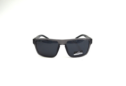 Солнцезащитные очки Greywolf (Greywolf, 5144, Ободковая, Пластик, Серый, КНР, Polarized, Прямоугольная, 56-18-130, Мужчин, Литые н)