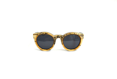 Солнцезащитные очки BREVNO (BREVNO, VELENA, Ободковая, Дерево, Коричневый, Россия, Polarized, Круглая, Женщин, Фирменный футляр )