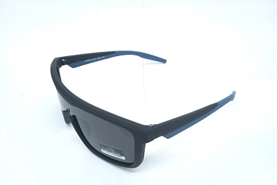 Солнцезащитные очки Greywolf (Greywolf, 5111, Ободковая, Пластик, Черный, КНР, Polarized, Прямоугольная, 58-16-138, Мужчин, Литые )