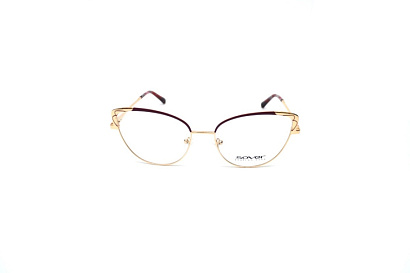 Оправы Sover (Sover, 7027, Ободковая, Кошка, 54-17-140, Металл, Бордовый, Италия, Женщин, Фирменный футляр и салфе)